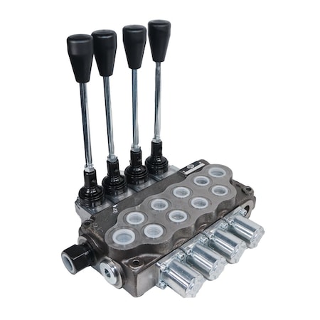 21 Series Directional Control Valve: 4 Spool, 4-way 3 Pos. Tandem Center, SAE 12